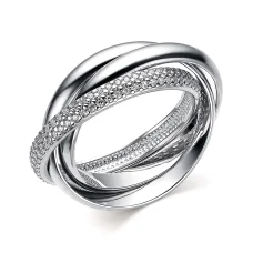 Серебряное кольцо с фианитом