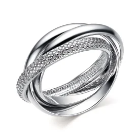 Серебряное кольцо с фианитом