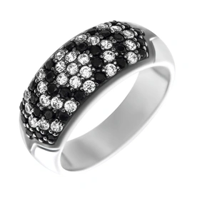 Серебряное кольцо с фианитом