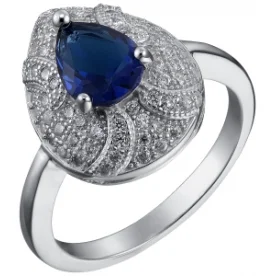 Серебряное кольцо с фианитом