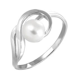 Серебряное кольцо с жемчугом