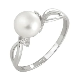 Серебряное кольцо с жемчугом