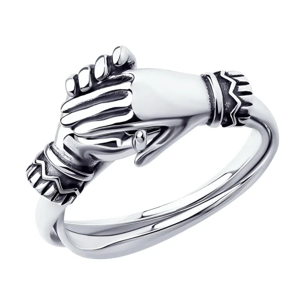 Серебряное кольцо с фианитом