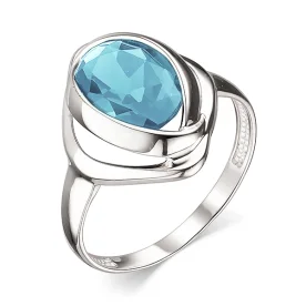 Серебряное кольцо с топазом