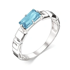 Серебряное кольцо с ситаллом