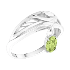 Серебряное кольцо с ситаллом