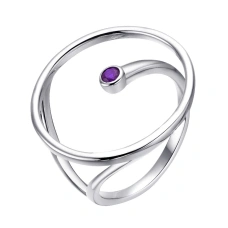 Серебряное кольцо с ситаллом