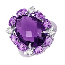 Серебряное кольцо с кварцем