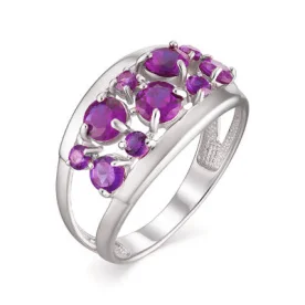 Серебряное кольцо с аметистом