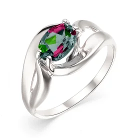 Серебряное кольцо с кристаллом