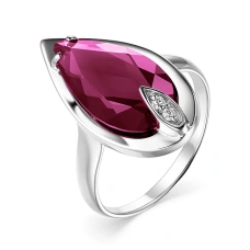 Серебряное кольцо с корундом