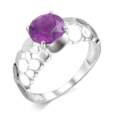 Серебряное кольцо с корундом