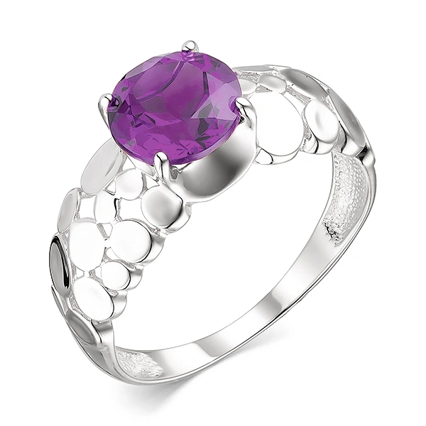 Серебряное кольцо с корундом