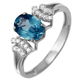 Серебряное кольцо с кварцем