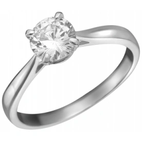 Серебряное кольцо с фианитом