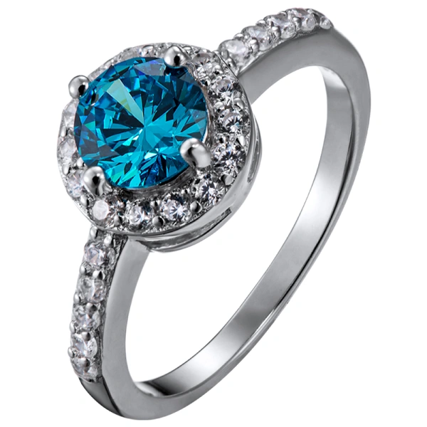 Серебряное кольцо с фианитом