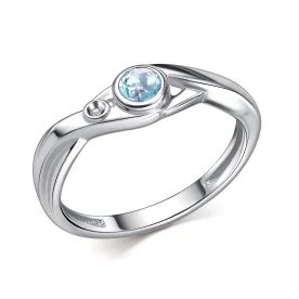 Серебряное кольцо с топазом