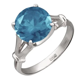 Серебряное кольцо с ситаллом