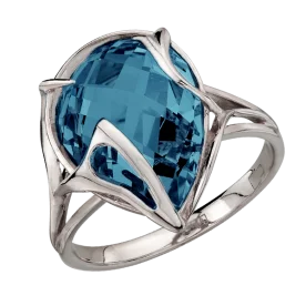 Серебряное кольцо с ситаллом