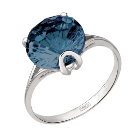 Серебряное кольцо с ситаллом