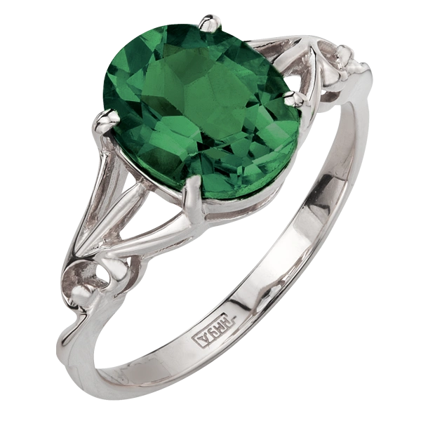 Серебряное кольцо с ситаллом