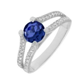 Серебряное кольцо с кристаллом