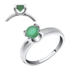 Серебряное кольцо с агатом