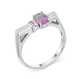 Серебряное кольцо с опалом