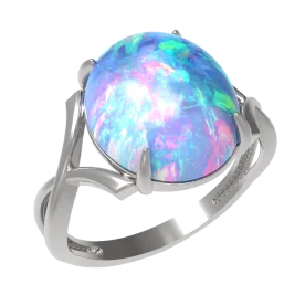 Серебряное кольцо с опалом