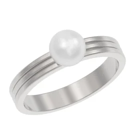 Серебряное кольцо с жемчугом