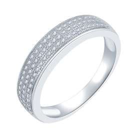 Серебряное кольцо с фианитом