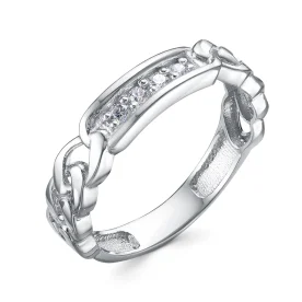 Серебряное кольцо с фианитом