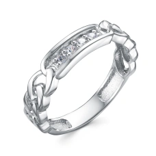 Серебряное кольцо с фианитом