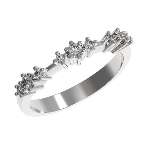 Серебряное кольцо с фианитом