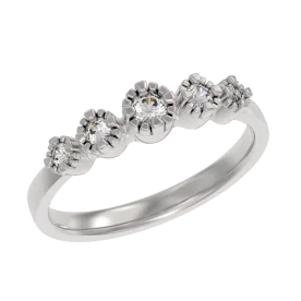 Серебряное кольцо с фианитом