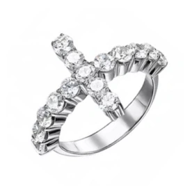 Серебряное кольцо с фианитом
