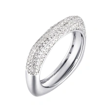 Серебряное кольцо с фианитом