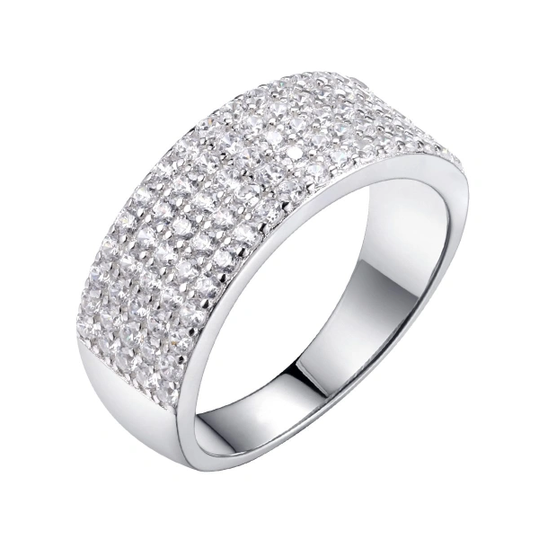 Серебряное кольцо с фианитом