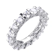 Серебряное кольцо с фианитом