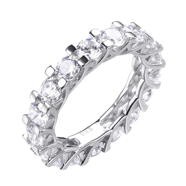 Серебряное кольцо с фианитом