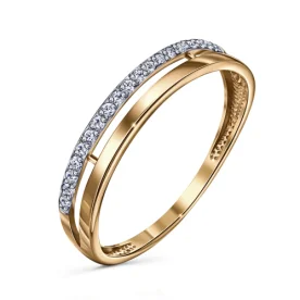 Серебряное кольцо с фианитом