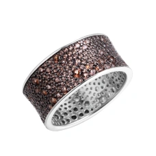 Серебряное кольцо с фианитом
