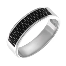 Серебряное кольцо с фианитом
