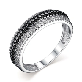 Серебряное кольцо с фианитом