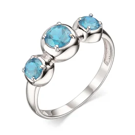 Серебряное кольцо с топазом