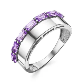 Серебряное кольцо с аметистом