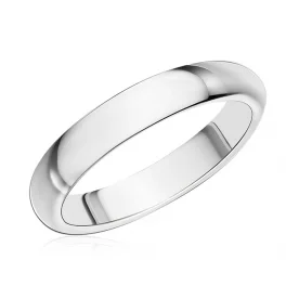 Серебряное обручальное кольцо 