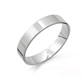 Серебряное обручальное кольцо 