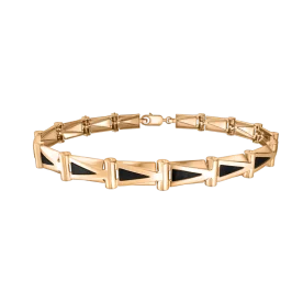 Золотой браслет с эмалью