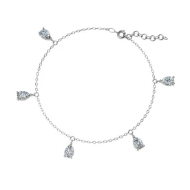 Серебряный браслет с фианитом